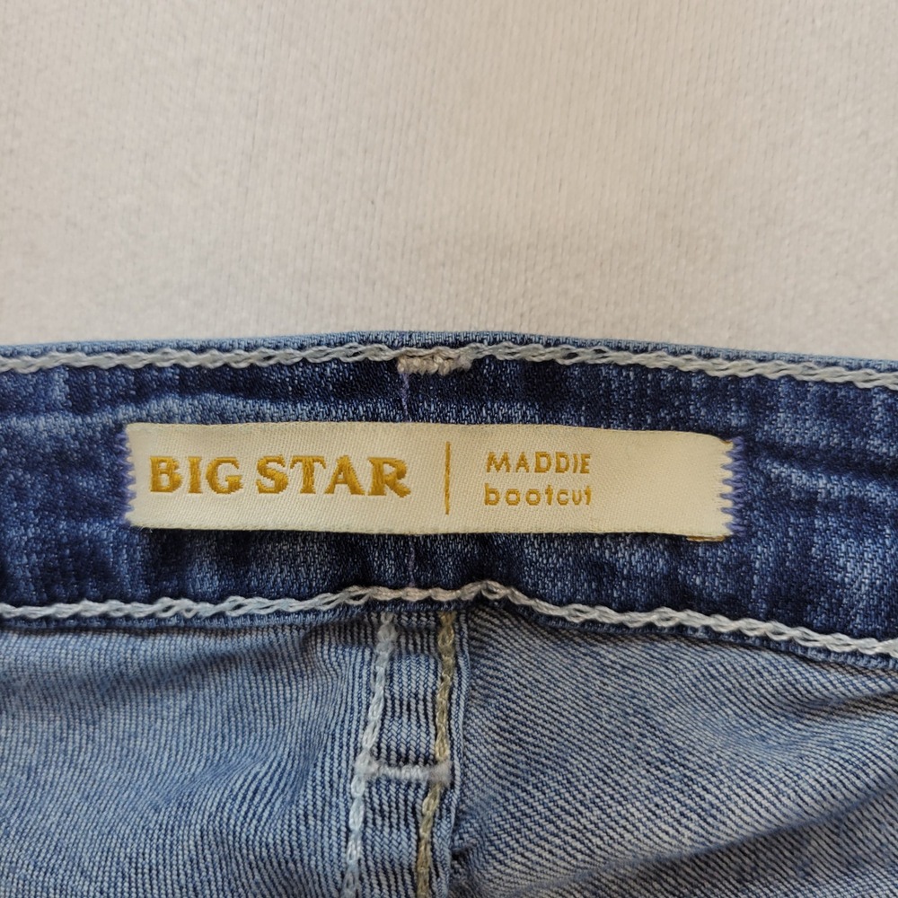 Big Star Maddie Bootcut Jeans Womens 26R Blue Denim Mid Rise Stretch - Picture 10 of 15